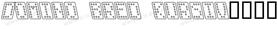 Domino bred kursiv字体转换